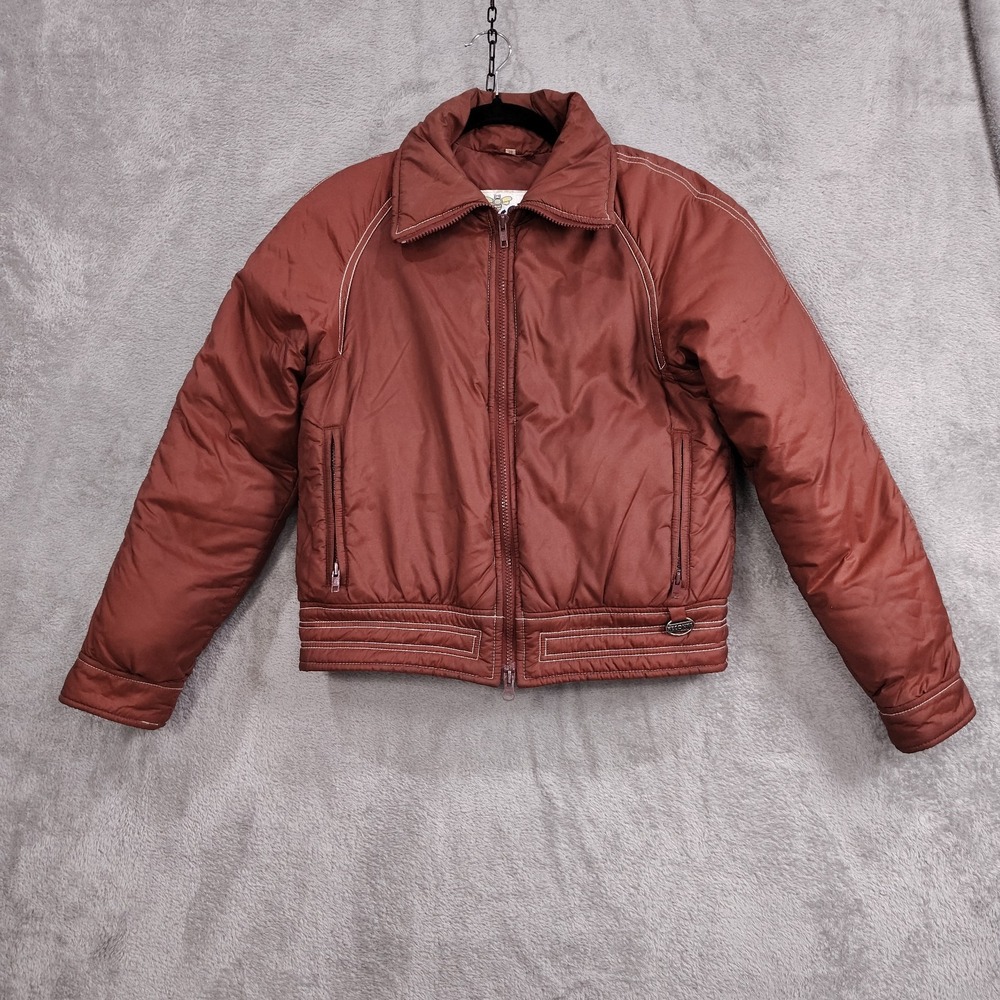 Vintage BECONTA Winter Down Puffer Jacket XS Ski / Snowboard Jackie Burkhardt‎